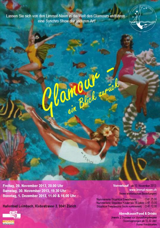 Flyer Glamour Synchroshow pink 29Nov 1Dez13
